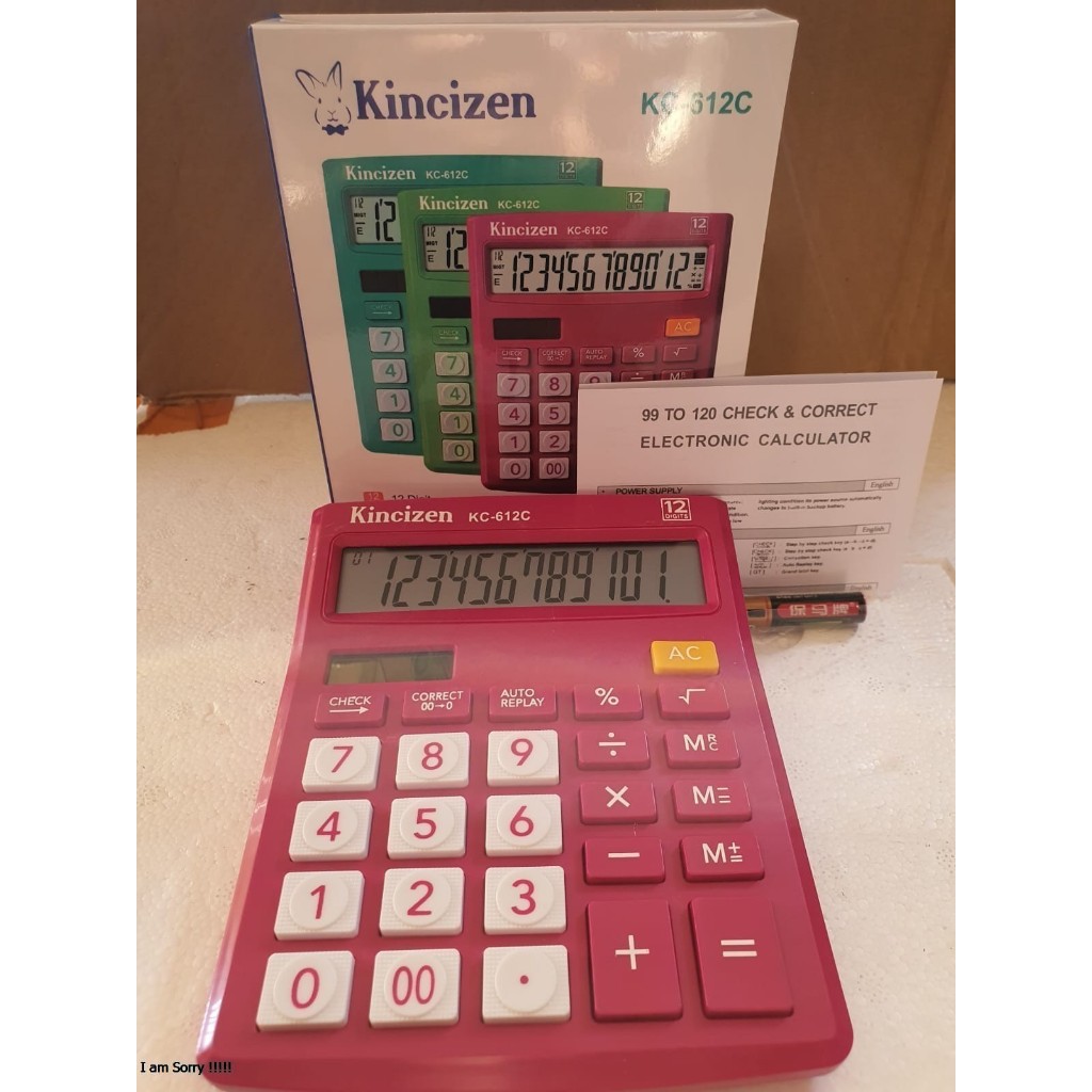 

Kalkulator Kincizen 12 Digit 612 Warna