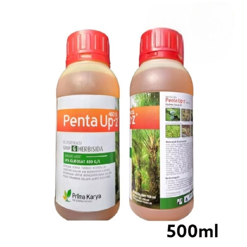 Penta UP Z 500ml Herbisida IPA Glifosat 480 g/L  Pembasmi Gulma Sampai ke akar Prima Karya Round Up