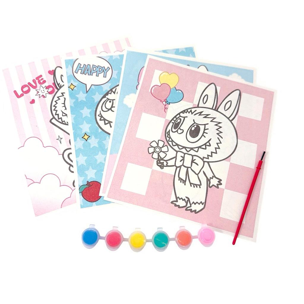 

DIY Set Melukis MAINAN EDUKASI MEWARNAI DENGAN CAT AIR (6 WARNA) DAN KUAS 1PCS (1 SET ISI 8 GAMBAR)