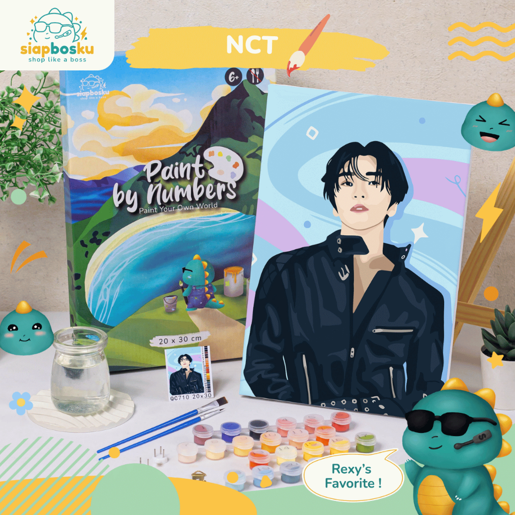 

SIAP BOSKU KANVAS LUKIS PAINT BY NUMBER AESTHETIC 20x30 CM - NCT