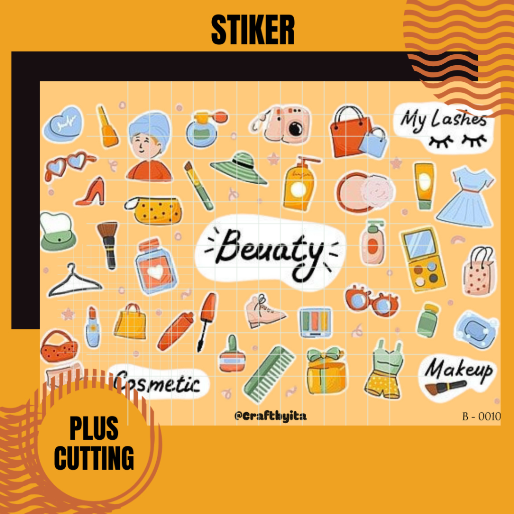 

Stiker Sheet A6 Vinyl Chromo MURAH | Deco Planner | Kisscut | Diecut | Stiker Laptop | Stiker Tumbler | Stiker Jurnal