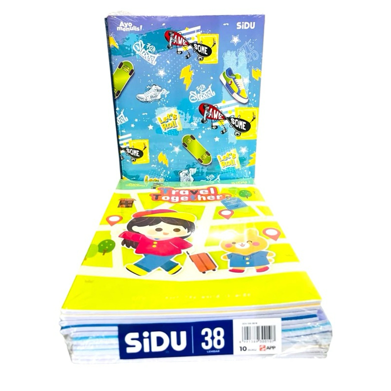 

BUKU TULIS SIDU/SINAR DUNIA 38 LEMBAR/10 BUKU/ORI