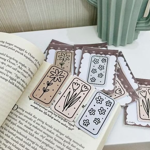 

Magnetic Bookmark | pembatas buku magnet | Brownestic Series by.kiyaa