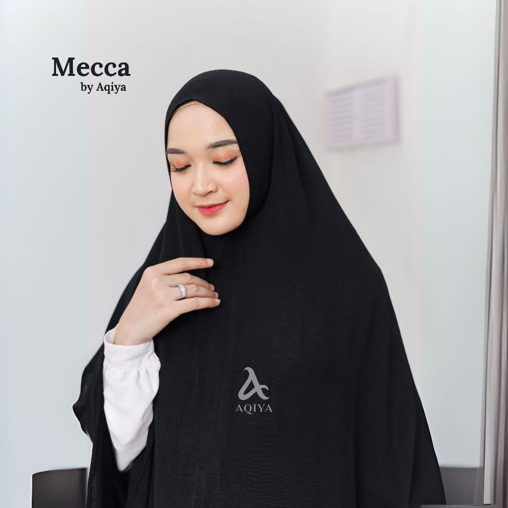TERPOPULER AQIYA MECCA - Khimar Crinkle Airflow Premium Non Pad Kerudung Instan Hijab Bergo Jilbab