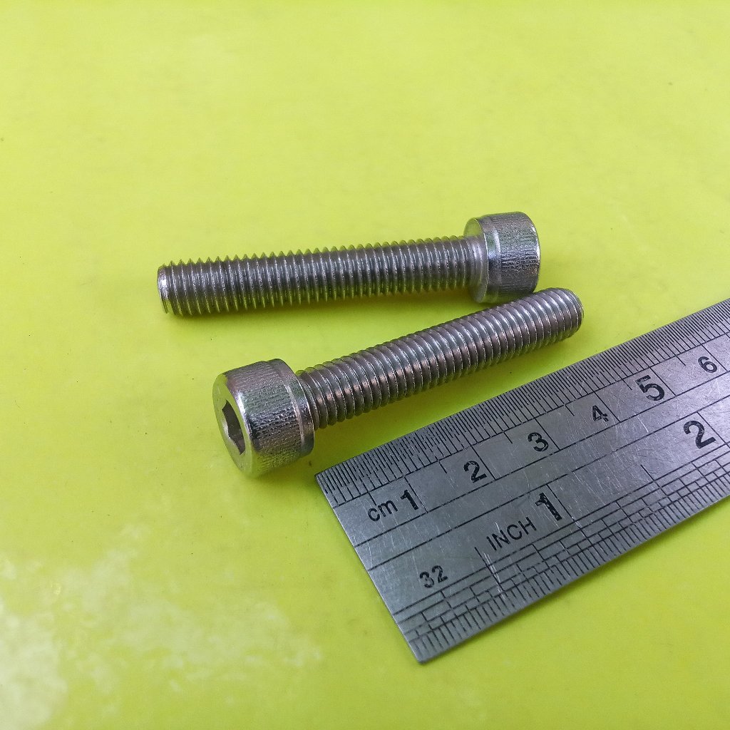 BAUT L STAINLESS M8 X 45 / BAUT 13 KUNCI L6 / L 6 / BAUT L SS M8 X 45 SUS 304 / BAUT L M8X45 STAINLE