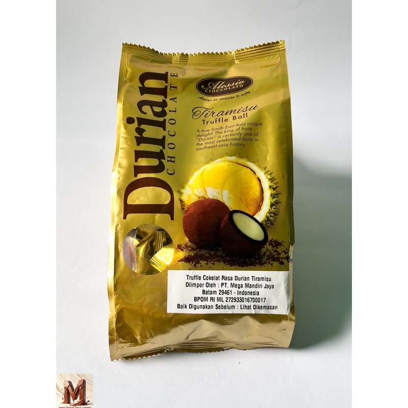 

Alessio Tiramisu Durian Truffle Ball Cokelat 200 gram halal BPOM RI