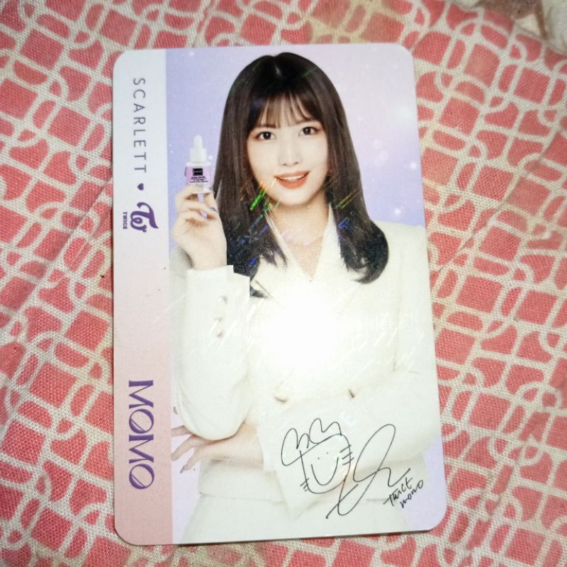 OFFICIAL PC (PHOTOCARD) TWICE MOMO SCARLETT