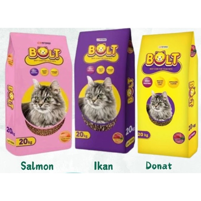 BOLT Cat Adult 20 Kg Dry Cat Food Makanan Kucing Kering 20Kg / Bolt 20kg Makanan Kucing