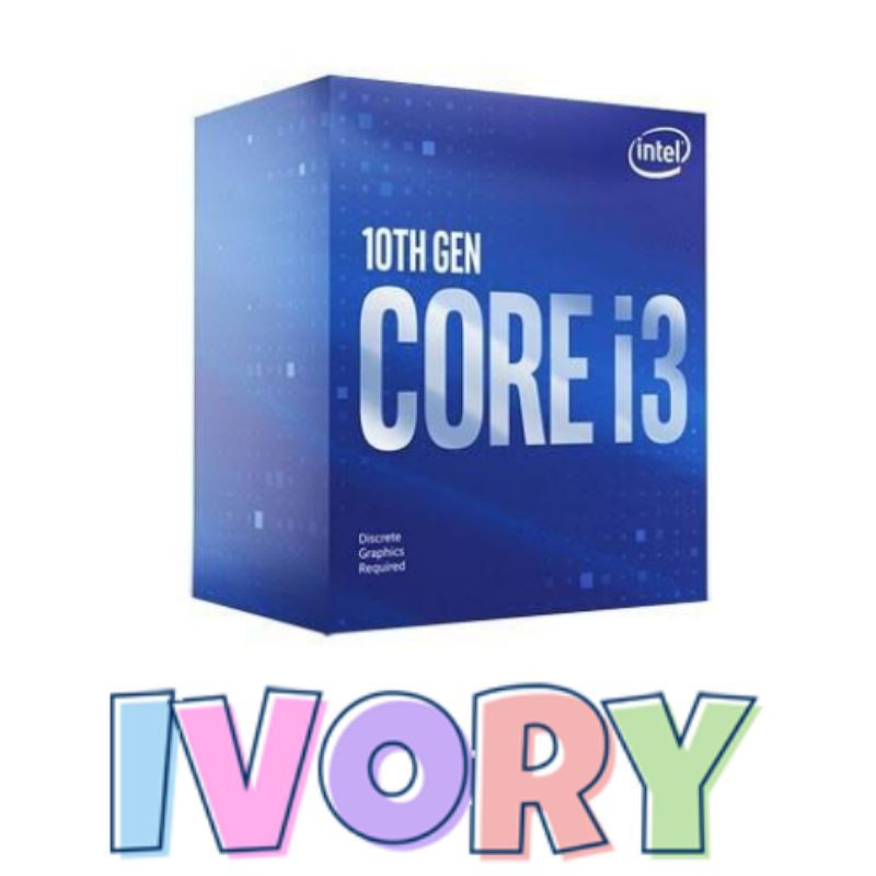 𝙄𝙫𝙤𝙧𝙮 Processor CPU Intel Core i3-10100F 3.6 up to 4.3Ghz Socket 1200 Lake Box