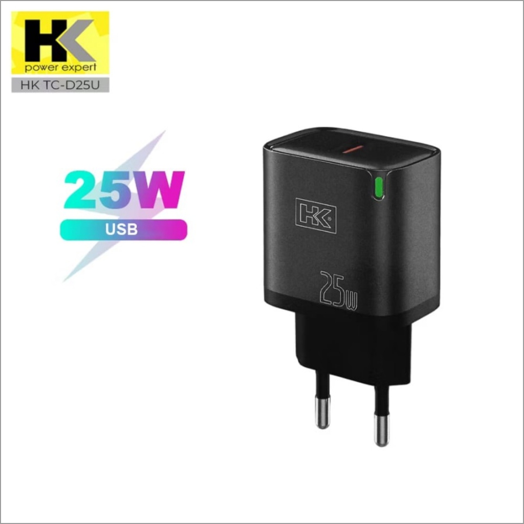HK D25U Adaptor Charger SuperVooc 25W Batok Charger HK-D25U Wall Charger
