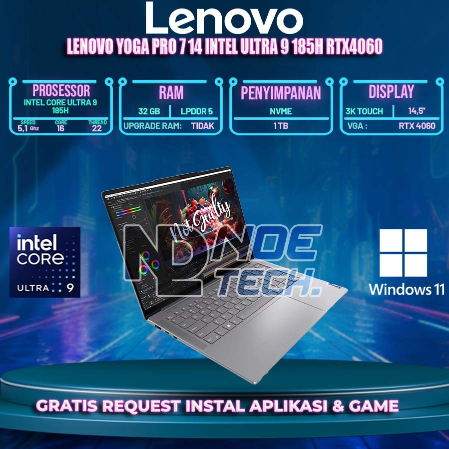 Lenovo Yoga Pro 7 14 Intel Ultra 9 185H RTX4060