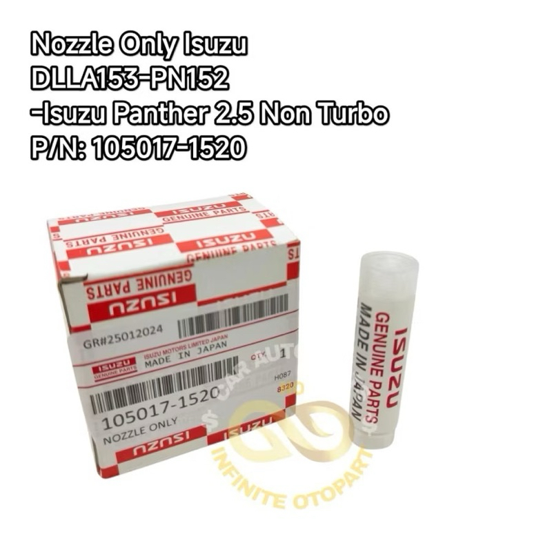 Nozzle - Nosel Injektor Isuzu Panther 2.5 Non Turbo 105017-1520 Original