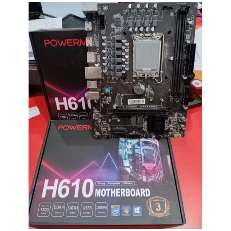 Motherboard POWERMAX H610 ( H610, SOCKET 1700, DDR4 INTEL )