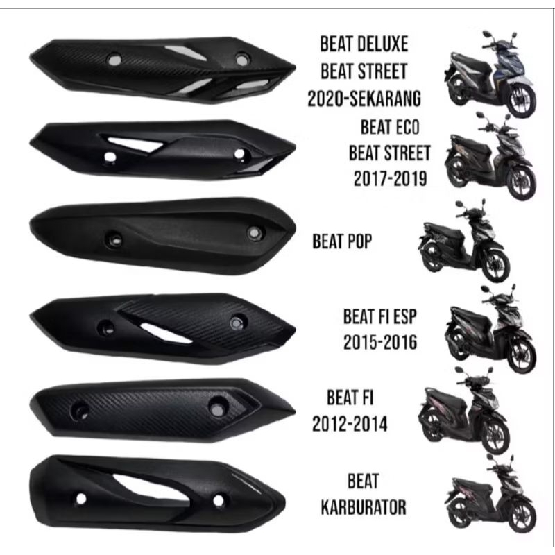 Tutup Knalpot Honda Beat Fi Esp  2015 2016