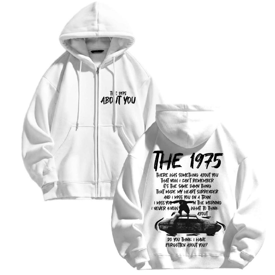 BISA COD  hoodie zipper jaket SWECLOID oversize ABOUT YOU 1975 size MXXL priawanita best quality