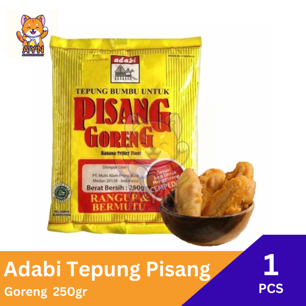 

Adabi Tepung Pisang Goreng Premium 250 gr [ 1 PCS ]
