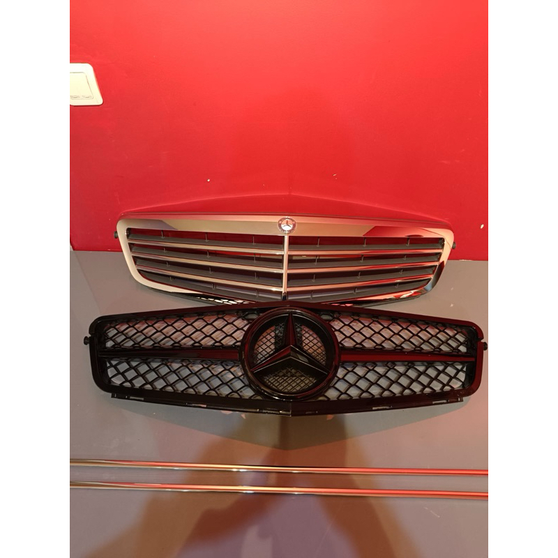 grill amg black w204