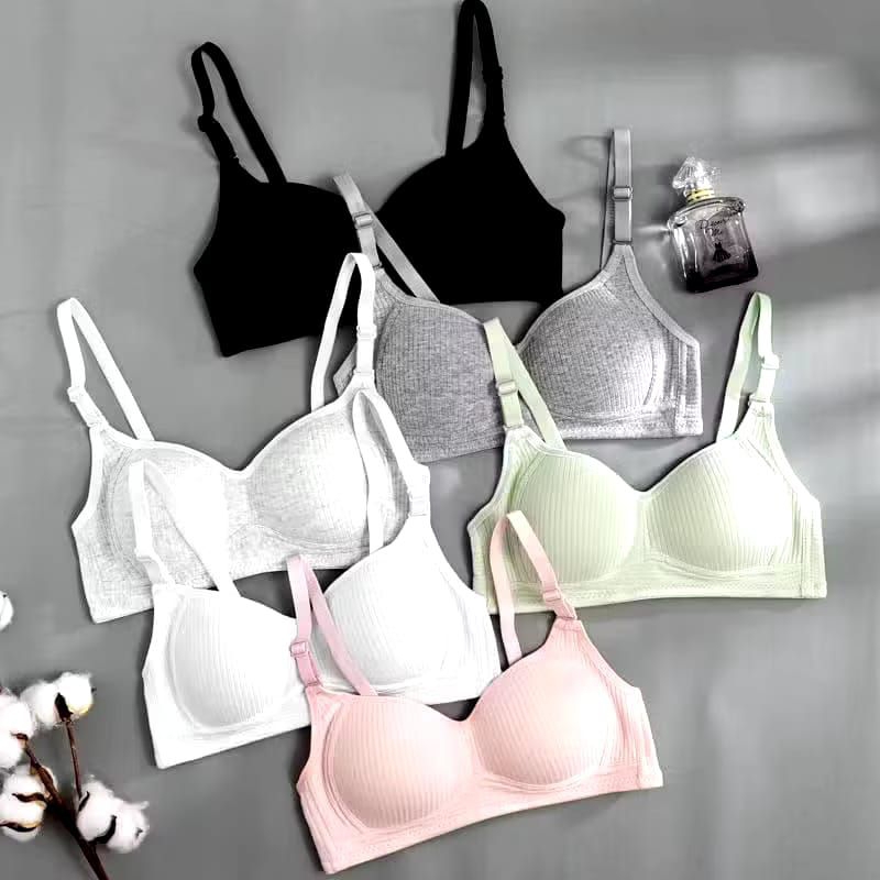 BRA Push Up ( isi 3 pcs ) Bra BH motif garis lurus sport bra wanita dewasa Korea pakaian Dalam/bra v