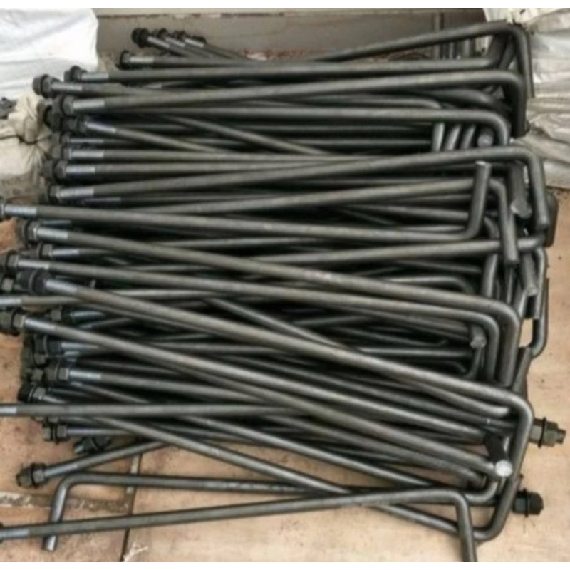 Baut Angkur Besi Beton 5/8 × 70 + Mur +ring
