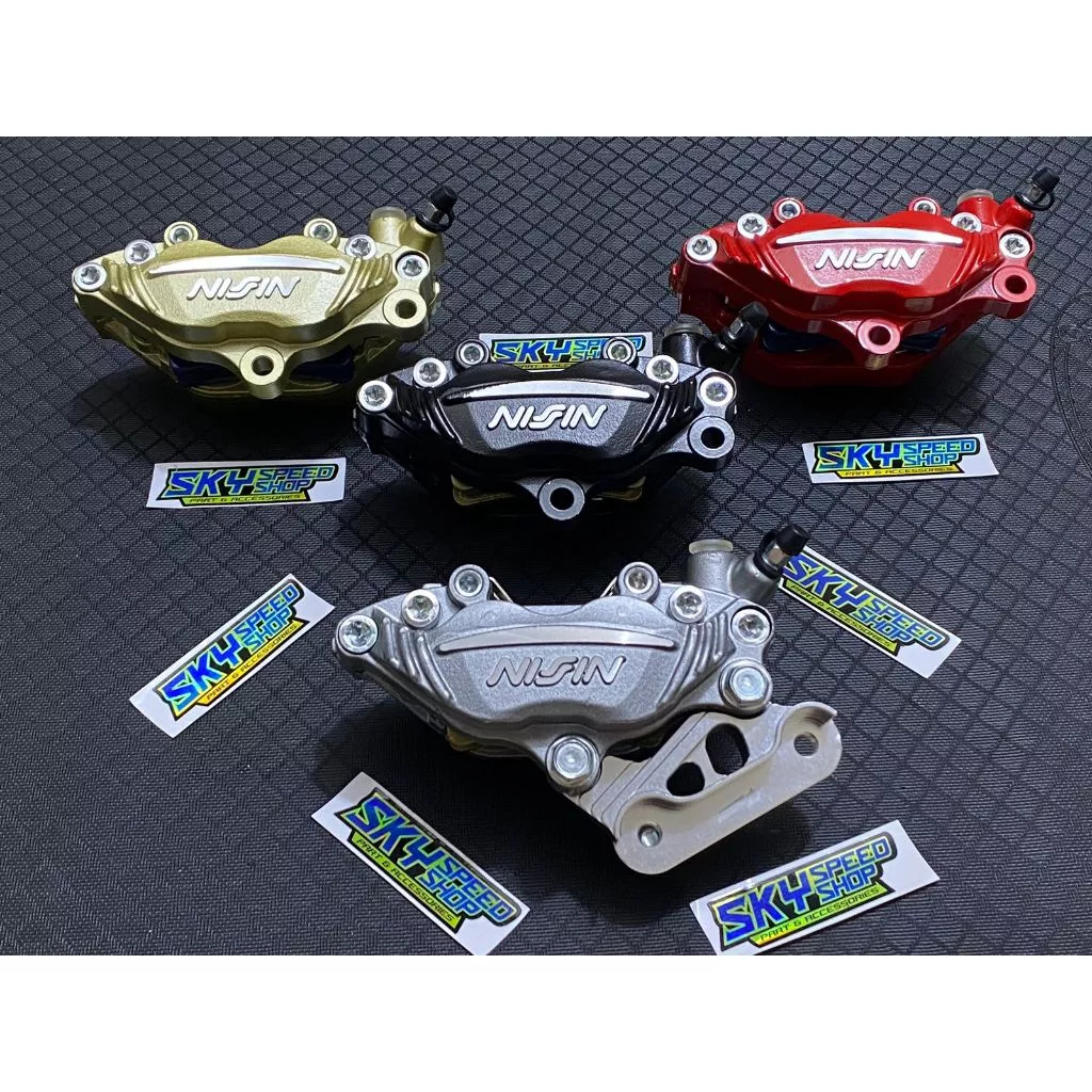 promo termurah Kaliper Set breket full cnc premium kaliper cakram SB depan 4 piston 4p kawasaki ninj