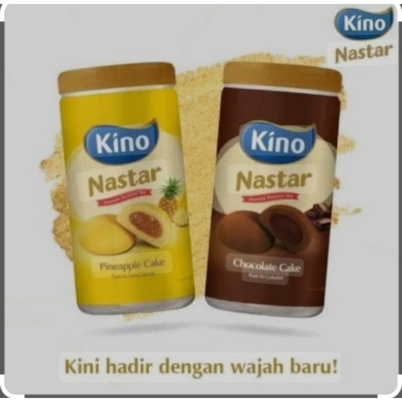

KINO NASTAR rasa nanas dan coklat 1 toples isi 20 saset mantap