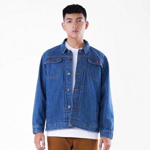 KODE B48G Greenlight Jaket Jeans Pria Brandley Denim C1224
