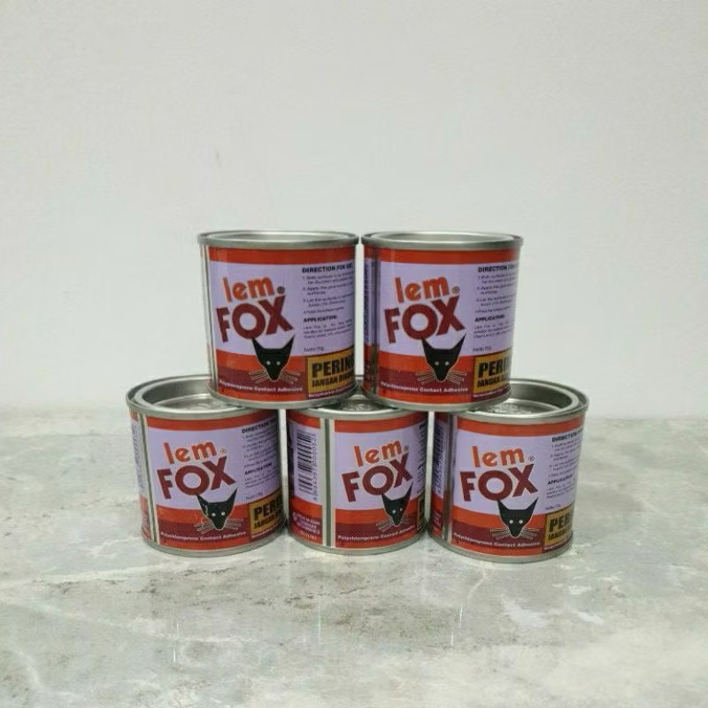 

Lem fox kaleng merah 70gr
