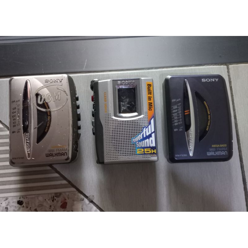 WALKMAN SONY TCM-150,Wm-fx195 Bahan Nyala .