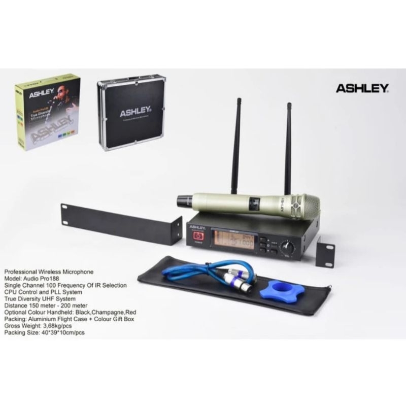 Mic Wireless Ashley Pro 188 Original