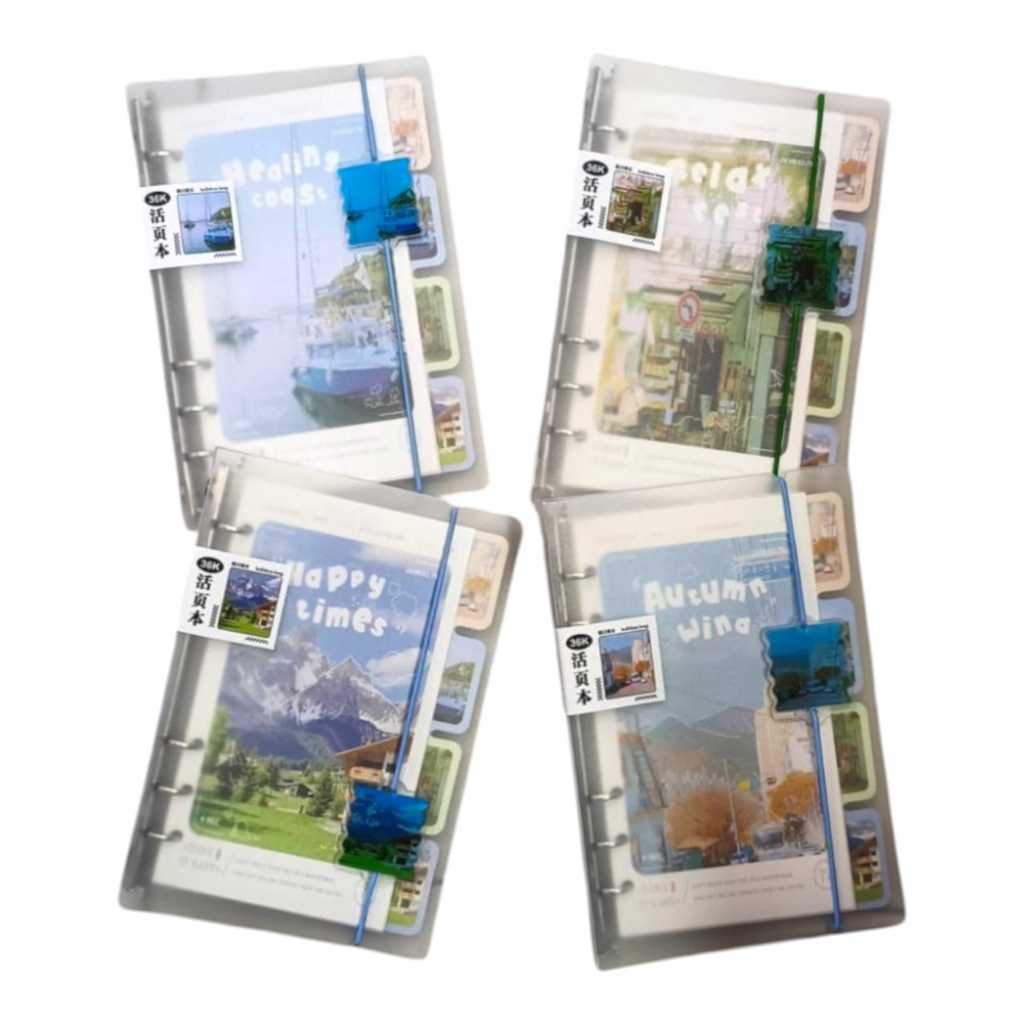 

BINDER NOTE A6 ZH-2532 RING BINDER TRANSPARAN A6 RING 6 RING