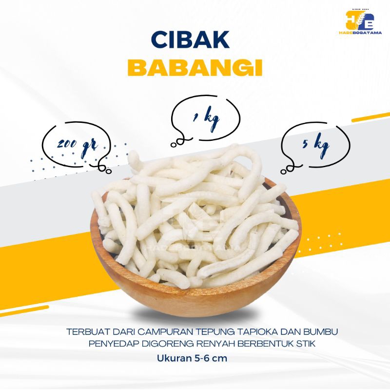 

Cibak Babangi kemasan 1 kg