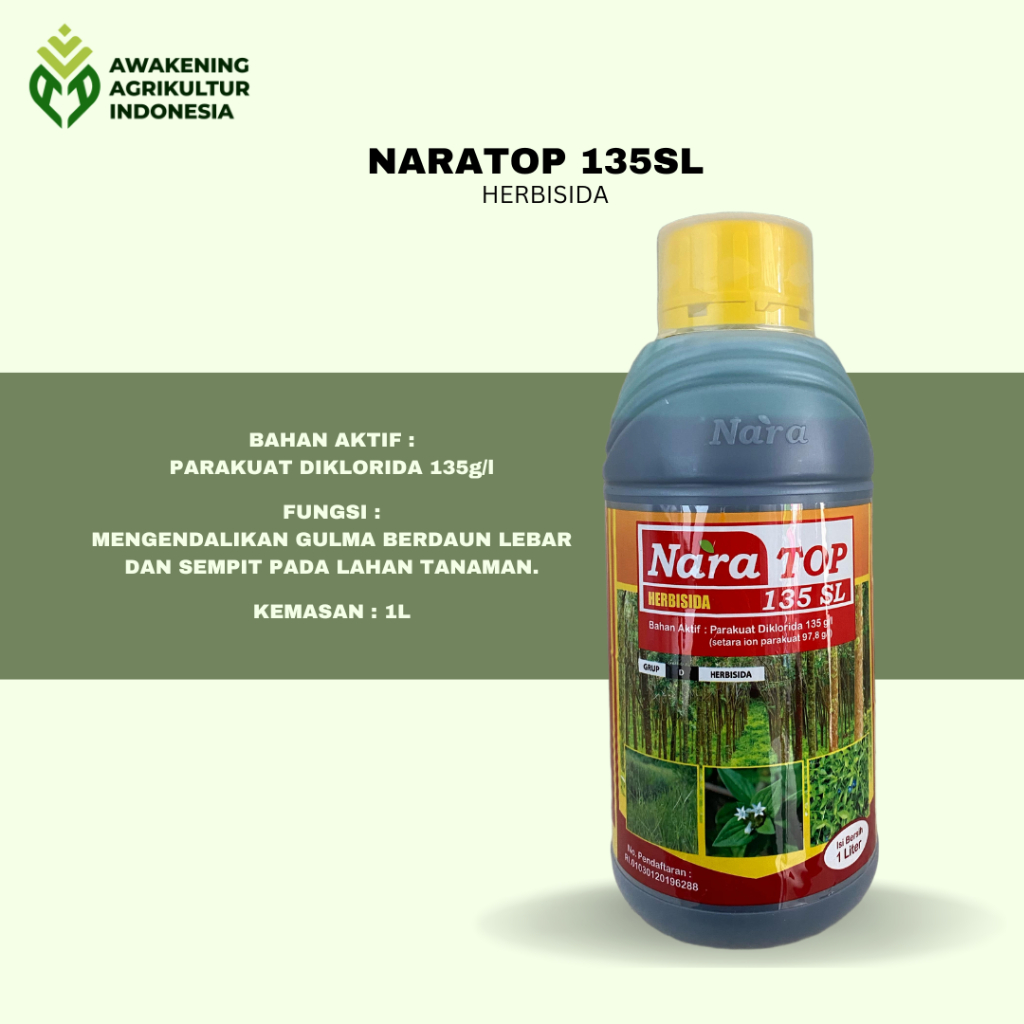NARATOP 135SL 1LITER HERBISIDA KONTAK