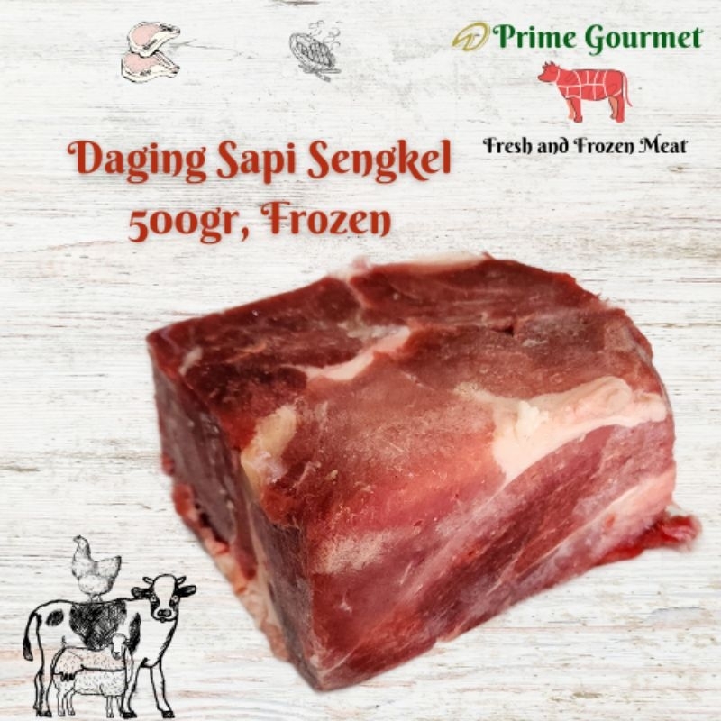 

Daging Sapi Sengkel Asli Frozen 500gram
