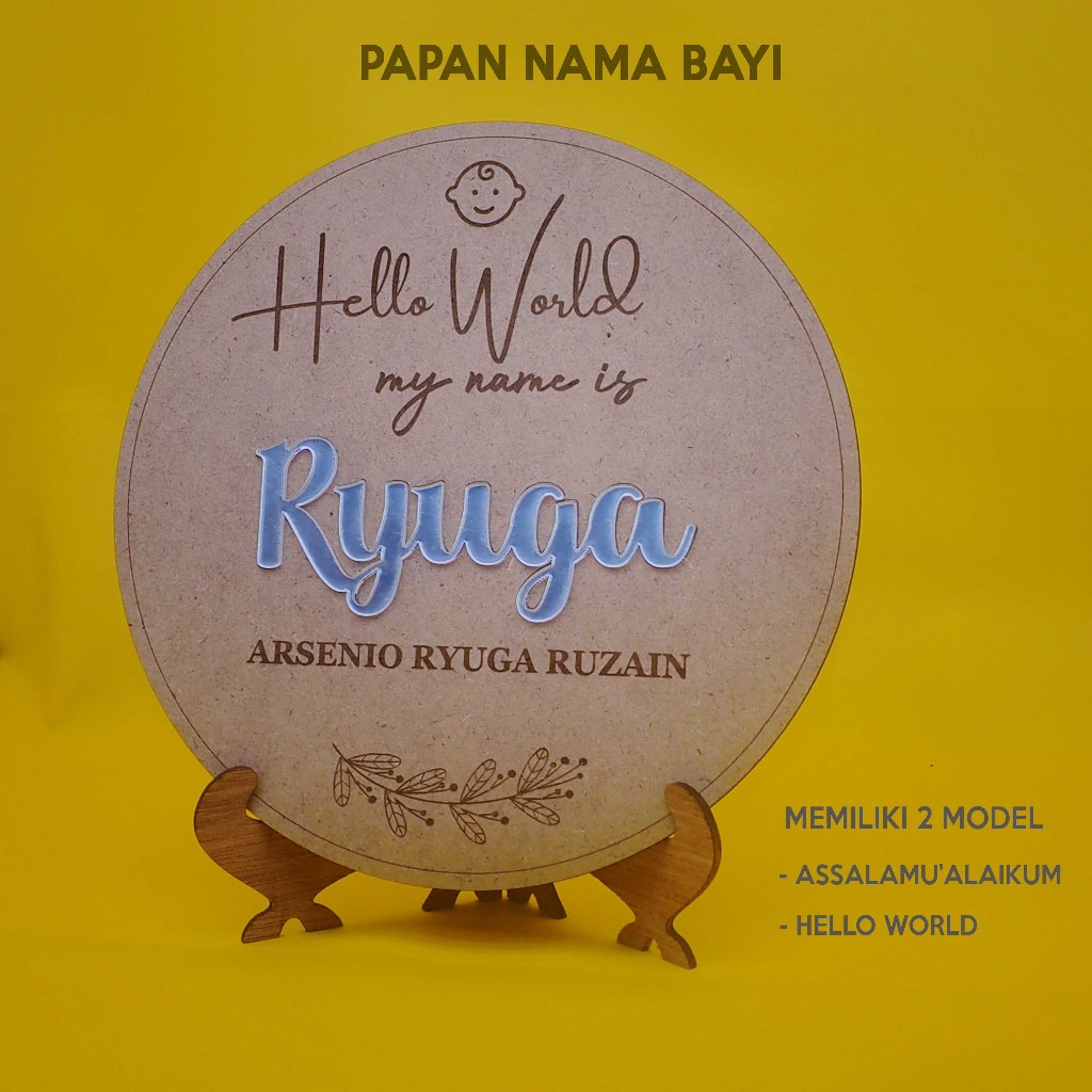 Custom Papan Nama Bayi/Newborn |Properti Foto Kekinian Untuk Bayi Baru Lahir
