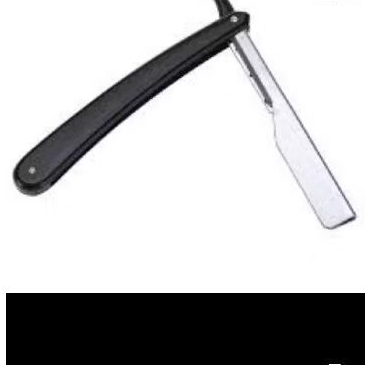 PISAU cukur lipat razor hitam