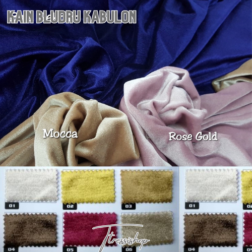 Kain Bludru Kabulon Kain Bahan Kerajinan Kotak Perhiasan Bahan Peci Tas Suede Bludru Stretch