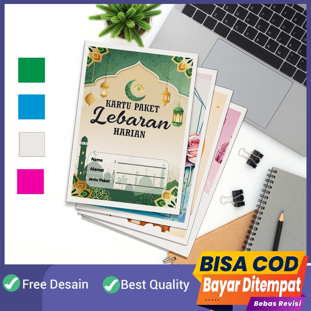

Kartu Paket Lebaran / Kartu Paket UK 20 X16,5CM Motif