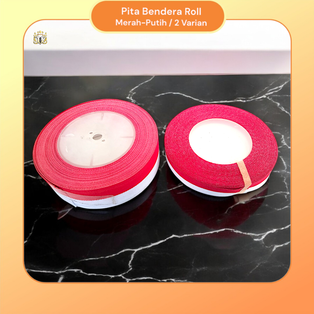 

Pita Merah Putih Serbaguna / 2 Varian Ukuran ( 1/2 / 1 inch ) / Pita Roll