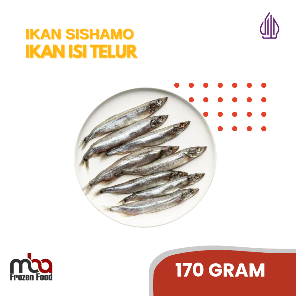 

Ikan Shisamo Capelin Telur 170Gr /Ikansegar /Ikan /Laut /Fillet /Lauk /Goreng /Bahanmasak /Tanpaduri /Frozenfood /Masak /Kakap