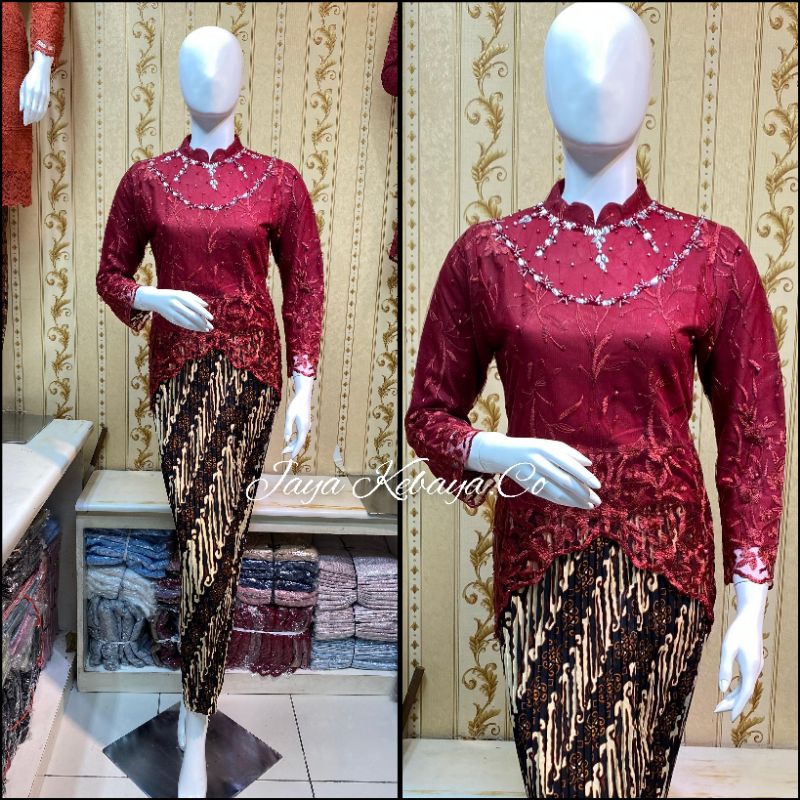 Kebaya Tunik/Kebaya Brokat/Kebaya Wisuda/Kebaya Modern/Kebaya Kondangan/Batik Couple/Batik/Aurel Til