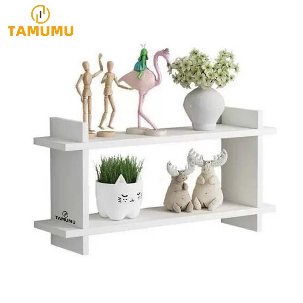 Tamumu Rak Dinding Pajangan Aksesoris Rak Gantung Ruang Tamu