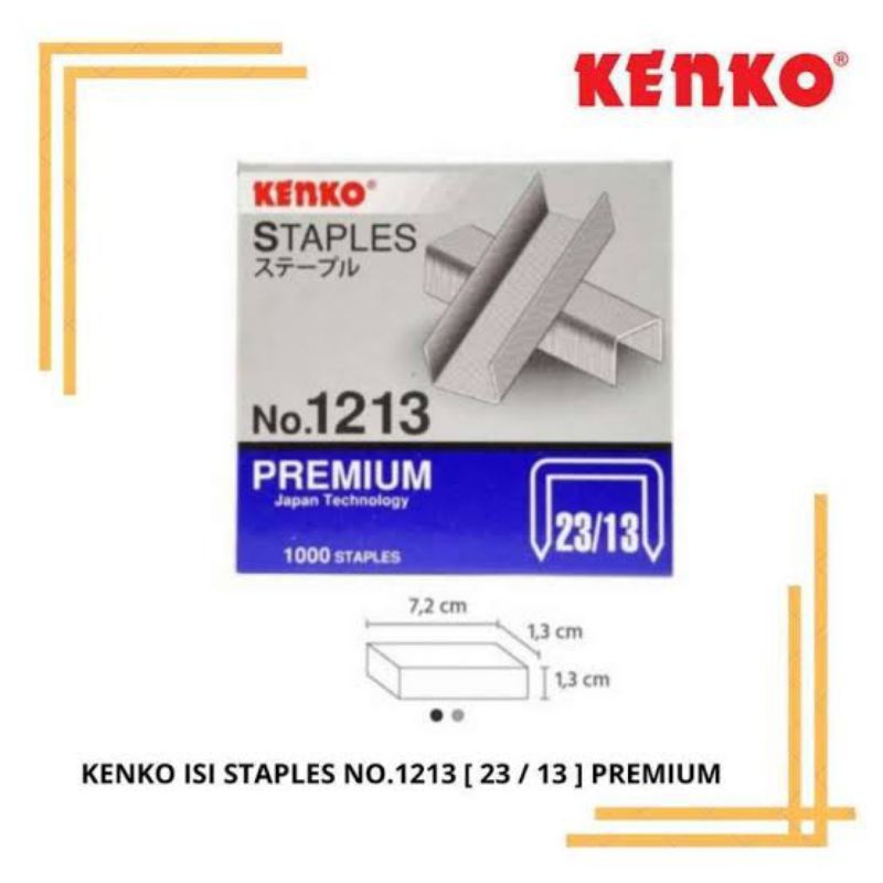 

isi refill staples hekter steker tembak Gun Premium KENKO 1213, 23/13