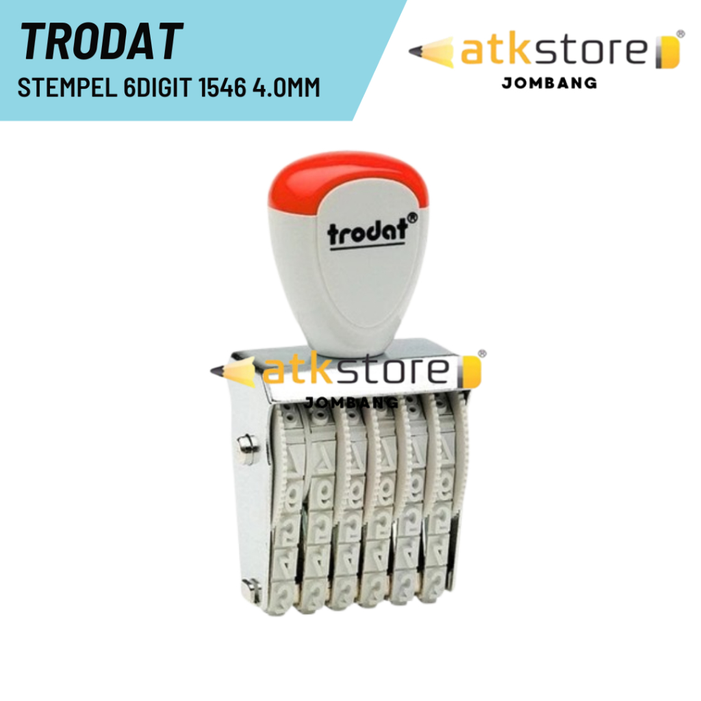 

Stempel Angka Manual 6 Digit 4mm Trodat 1546 / TRODAT STEMPEL 6DIGIT 1546 4.0MM