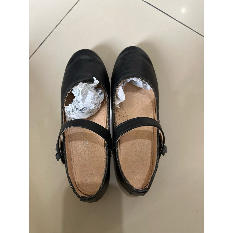 crocodile sepatu anak perempuan uk 33 black