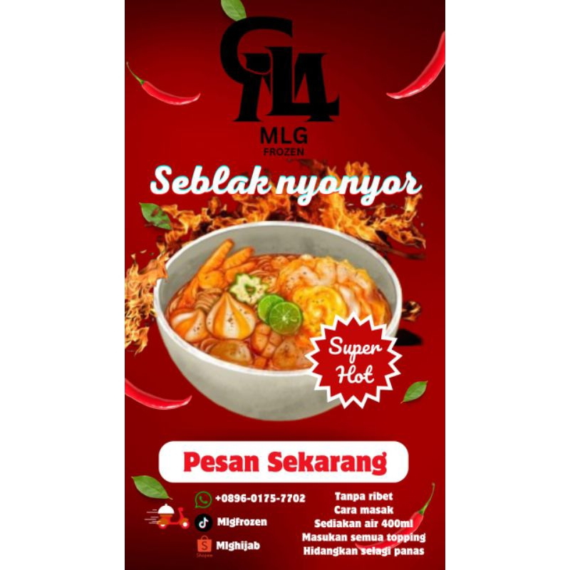 

seblak nyonyor frozen paket 3