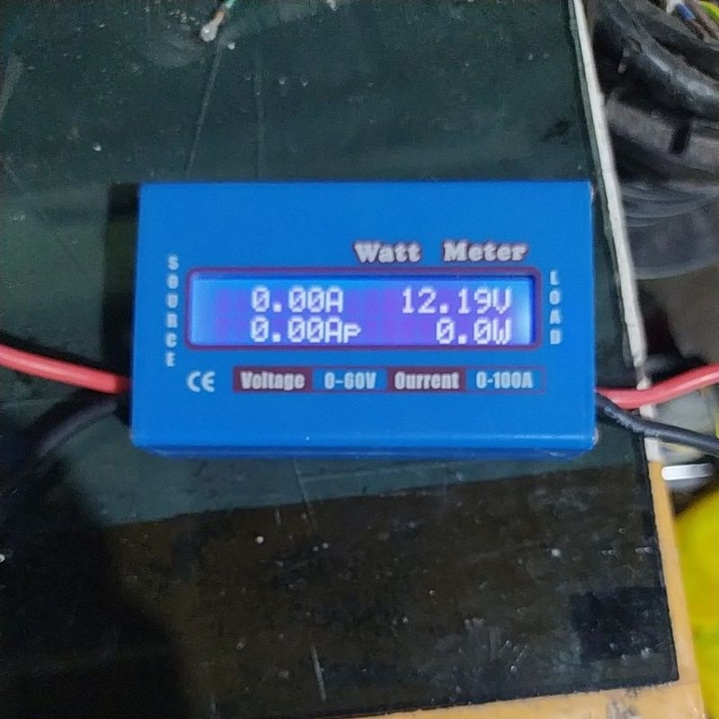 watt meter dc alat test arus panel surya