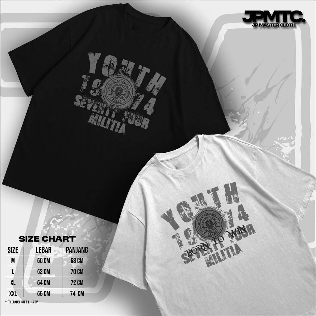 Kaos PSCP Youth 1974 Material Combed Distro