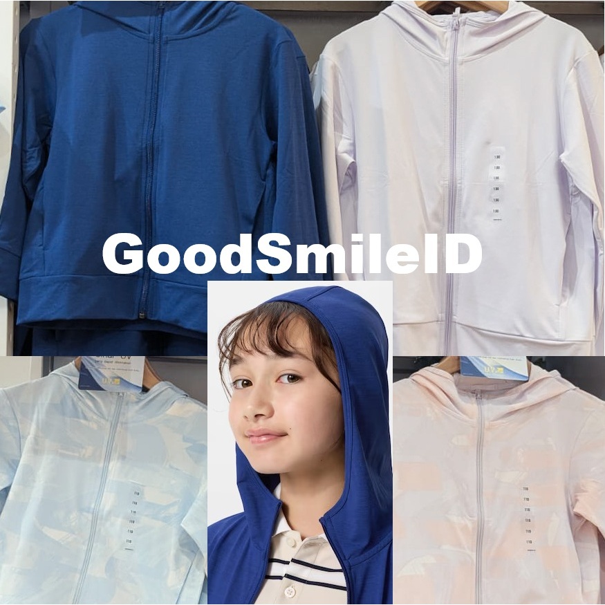 SALE KIDS AIRism Jaket Anak Hoodie UV PROTECTION LAKI PEREMPUAN REMAJA JASTIP UNIQLO