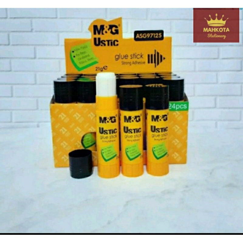

M&G UstickGlue Stick Strong Adheaive PVA 21 gr|GleuAtick|Perwkat|Lem|Lem Glue Stixk 21gr