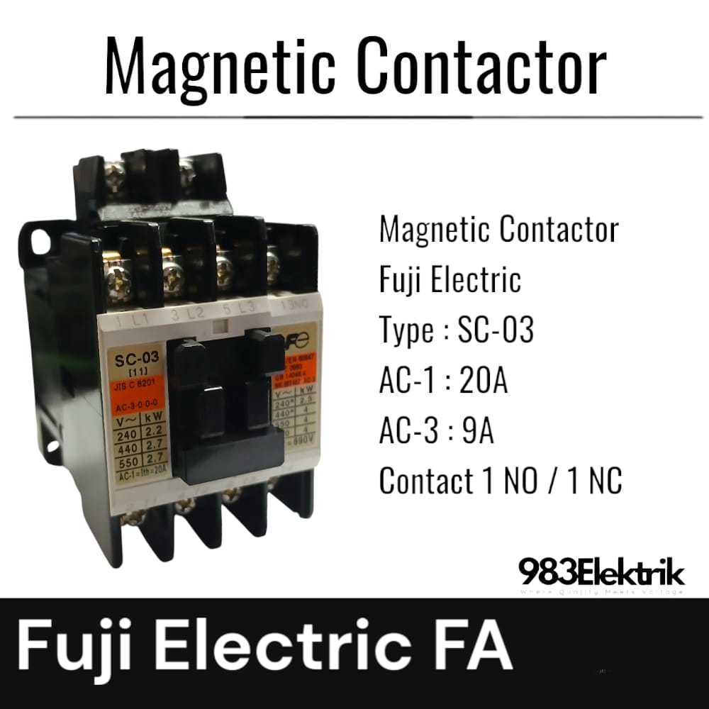 Contactor Fuji SC-03 220Volts Fuji Electric